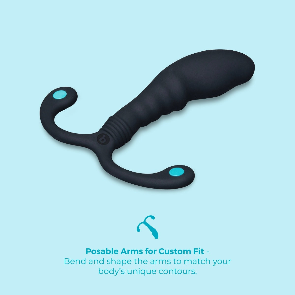 P-Spot Apex Bend Hands-Free Ridged Prostate Massager