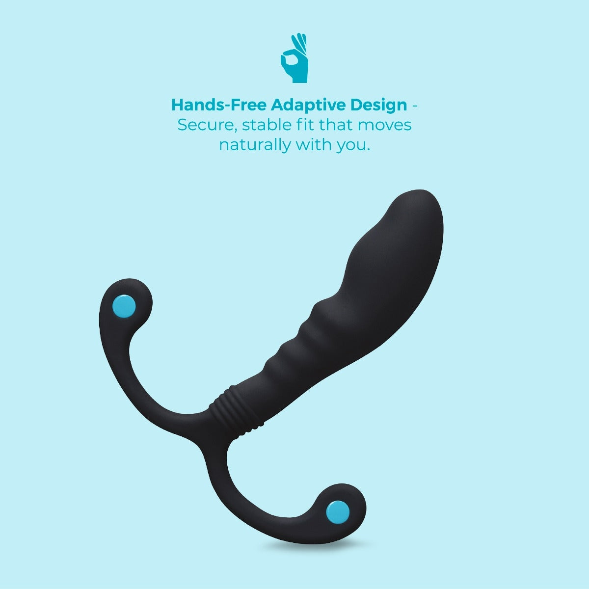 P-Spot Apex Bend Hands-Free Ridged Prostate Massager