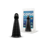 Cone 10-Inch Tapered & Ribbed XXL Dildo with Suction Cup