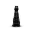 Cone 10-Inch Tapered & Ribbed XXL Dildo with Suction Cup