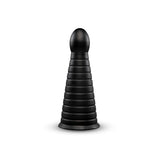 Cone 10-Inch Tapered & Ribbed XXL Dildo with Suction Cup