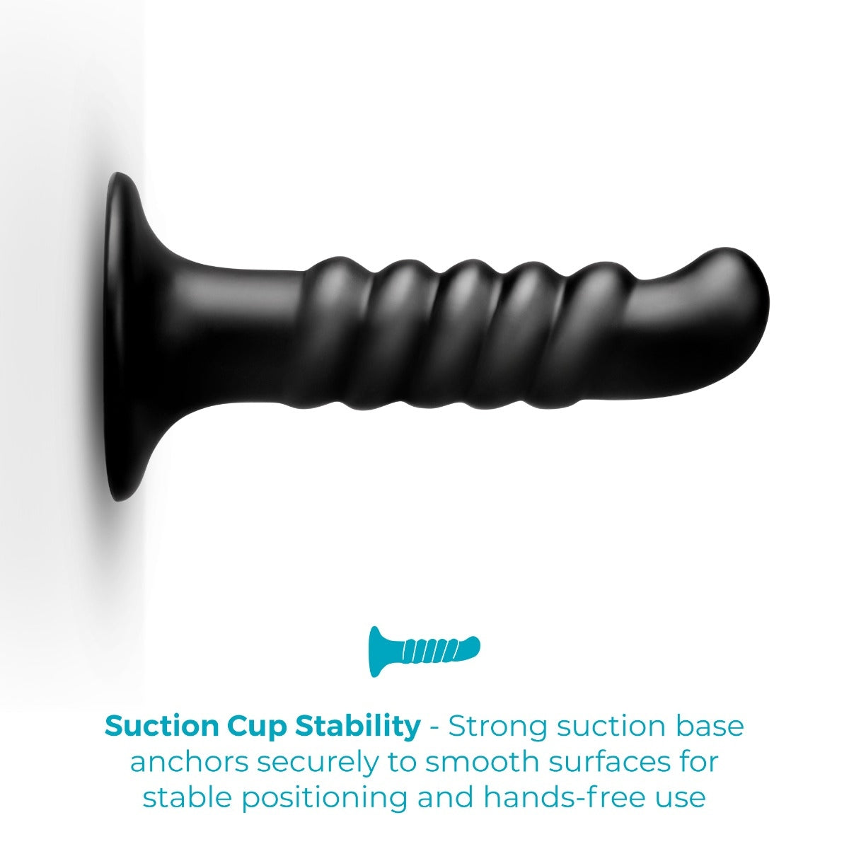Krush 9.5-Inch Curved & Ribbed XXL Dildo with Suction Cup