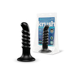 Krush 9.5-Inch Curved & Ribbed XXL Dildo with Suction Cup
