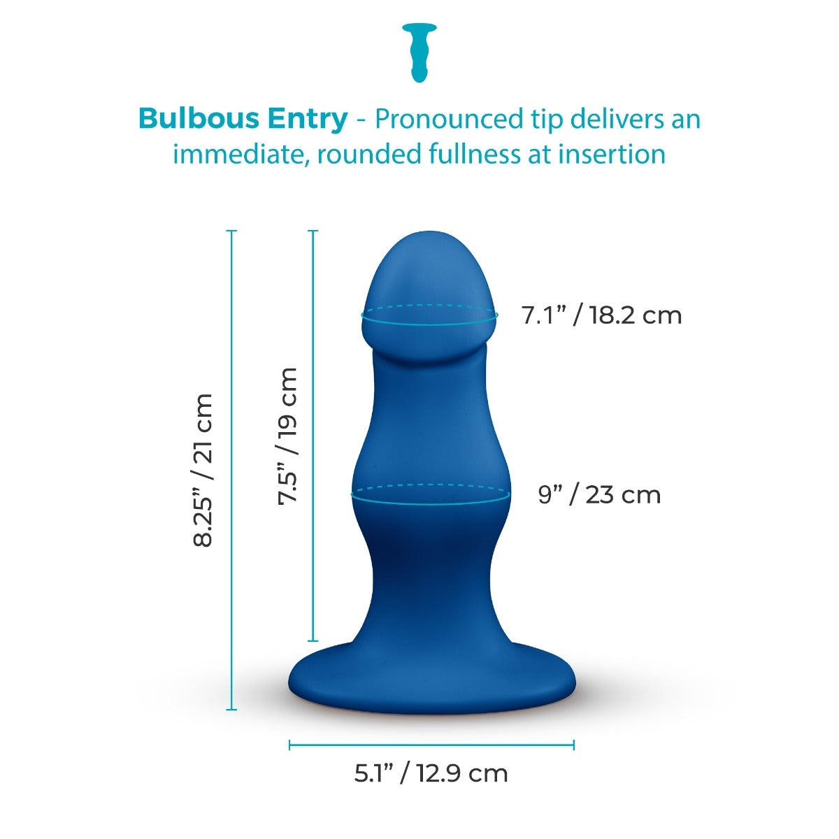 Gape 8.25-Inch Bulbous XXL Dildo with Suction Cup