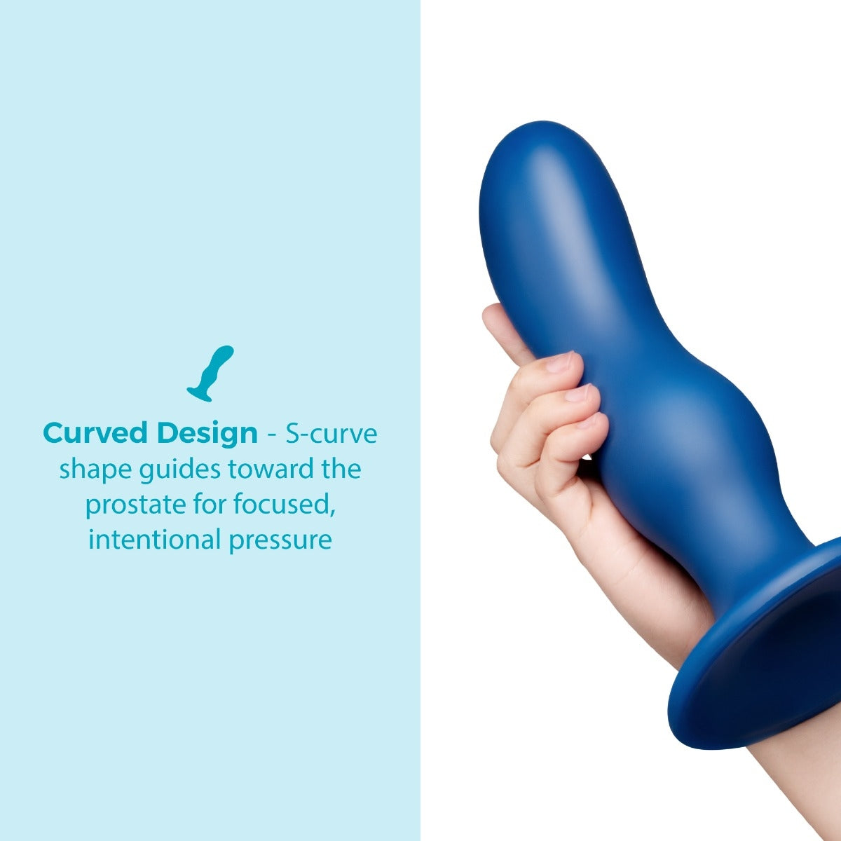 Milk 8.5-Inch Curved XXL Anal Trainer with Tapered Tip and Suction Cup