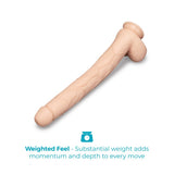 Bone 17-Inch Deep-Insert XXL Dildo with Realistic Balls and Suction Cup