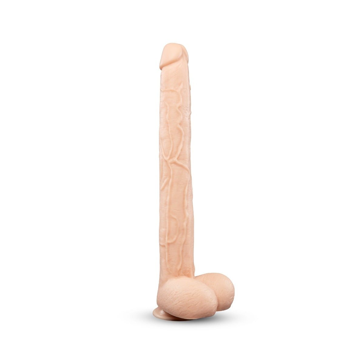 Bone 17-Inch Deep-Insert XXL Dildo with Realistic Balls and Suction Cup