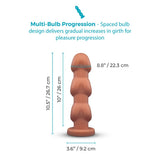 Headz 10.5 Inch Multi-Bulb XXL Dildo with Flared Base