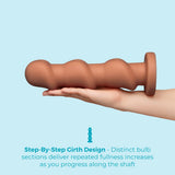 Headz 10.5 Inch Multi-Bulb XXL Dildo with Flared Base