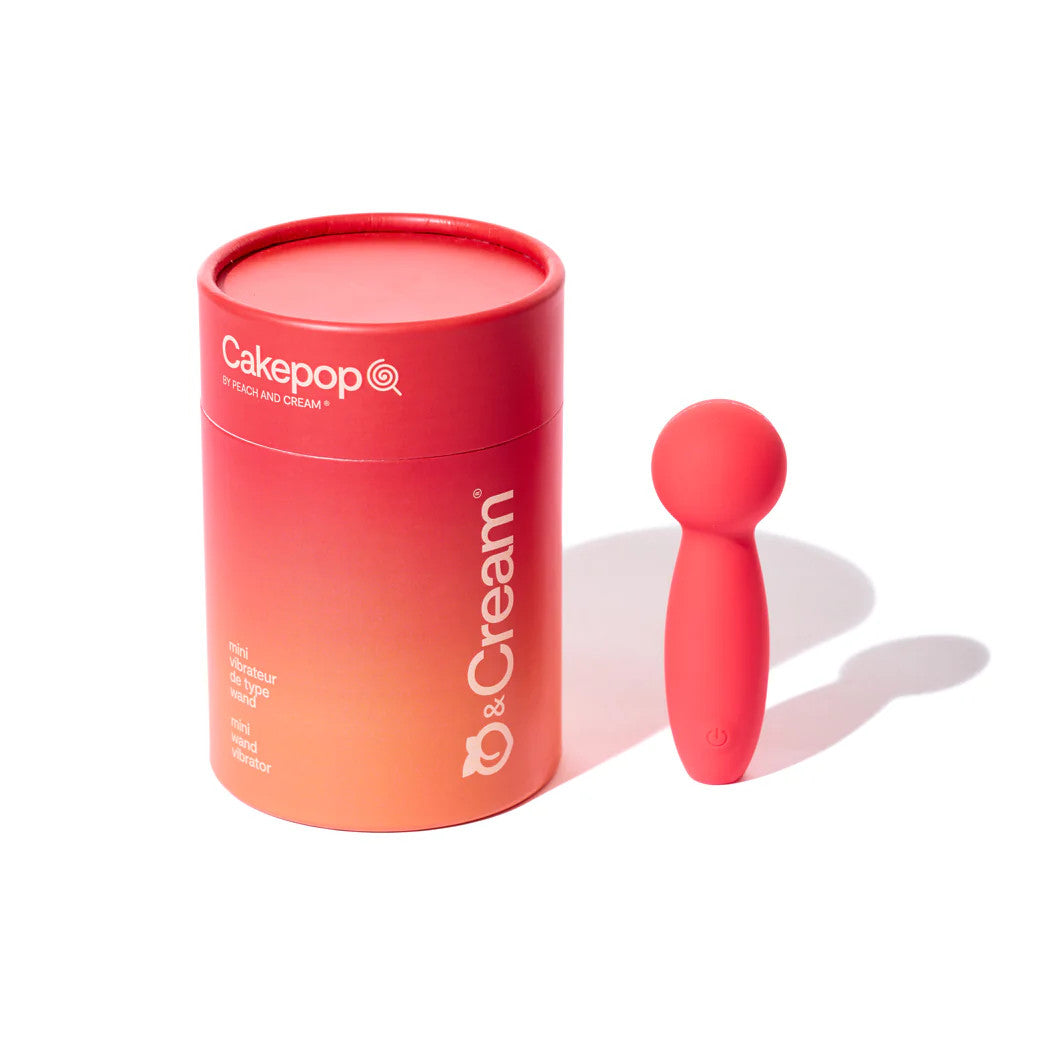 CAKEPOP Mini Wand Vibrator - P&C Peach & Cream - Boutique Séduction