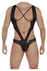 Open back striped bodysuit - CandyMan Fashion Candyman Fashion - Boutique Séduction