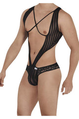 Open back striped bodysuit - CandyMan Fashion Candyman Fashion - Boutique Séduction