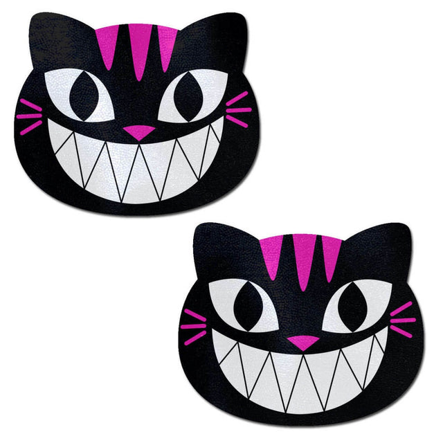 Pasties (2) - Pastease - Black & Pink Chesire Kitty Cat Pastease - Boutique Séduction