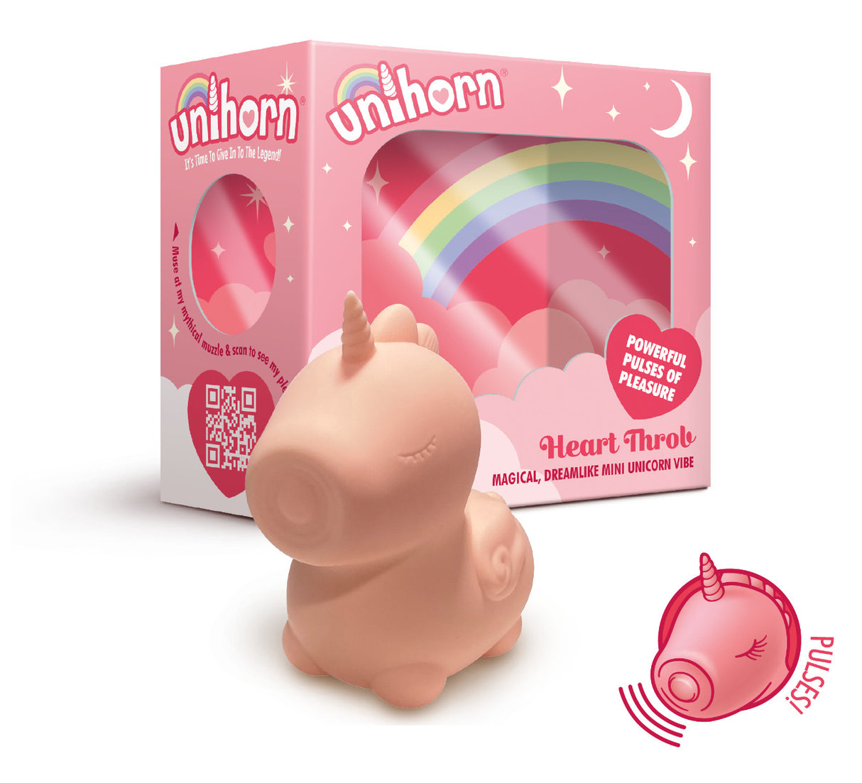 HEART THROB Clitoral Stimulator - UNIHORN Unihorn - Boutique Séduction