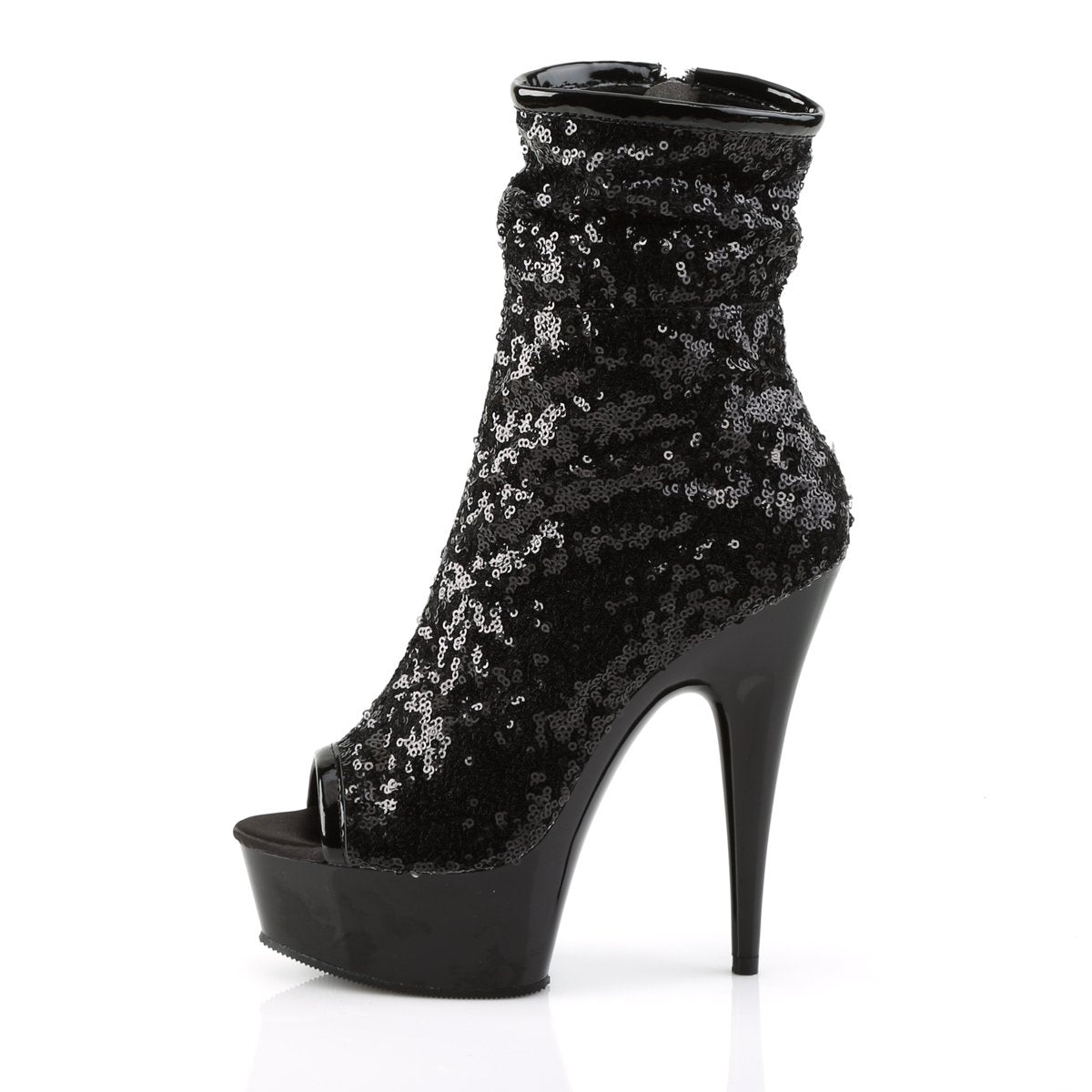 Ruched Shaft Ankle Boot - 6" Heel - PLEASER Pleaser Shoes - Boutique Séduction