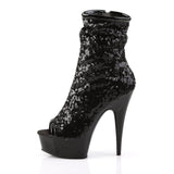 Ruched Shaft Ankle Boot - 6" Heel - PLEASER Pleaser Shoes - Boutique Séduction