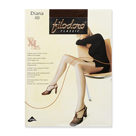 Glossy semi-sheer tights - Filodoro Filodoro - Boutique Séduction