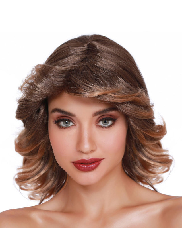 Mid-length feathered wig - Dreamgirl Wigs - Medium/Dark Brown Dreamgirl International - Boutique Séduction