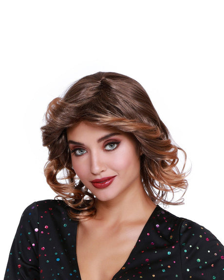 Mid-length feathered wig - Dreamgirl Wigs - Medium/Dark Brown Dreamgirl International - Boutique Séduction