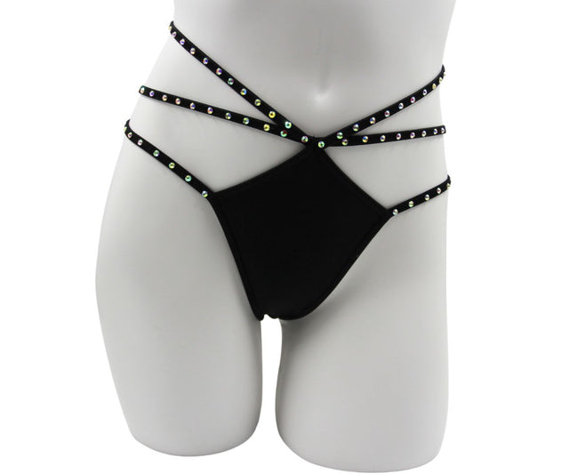 Star Thong With Crystals - EXES LINGERIE Exes Lingerie - Boutique Séduction