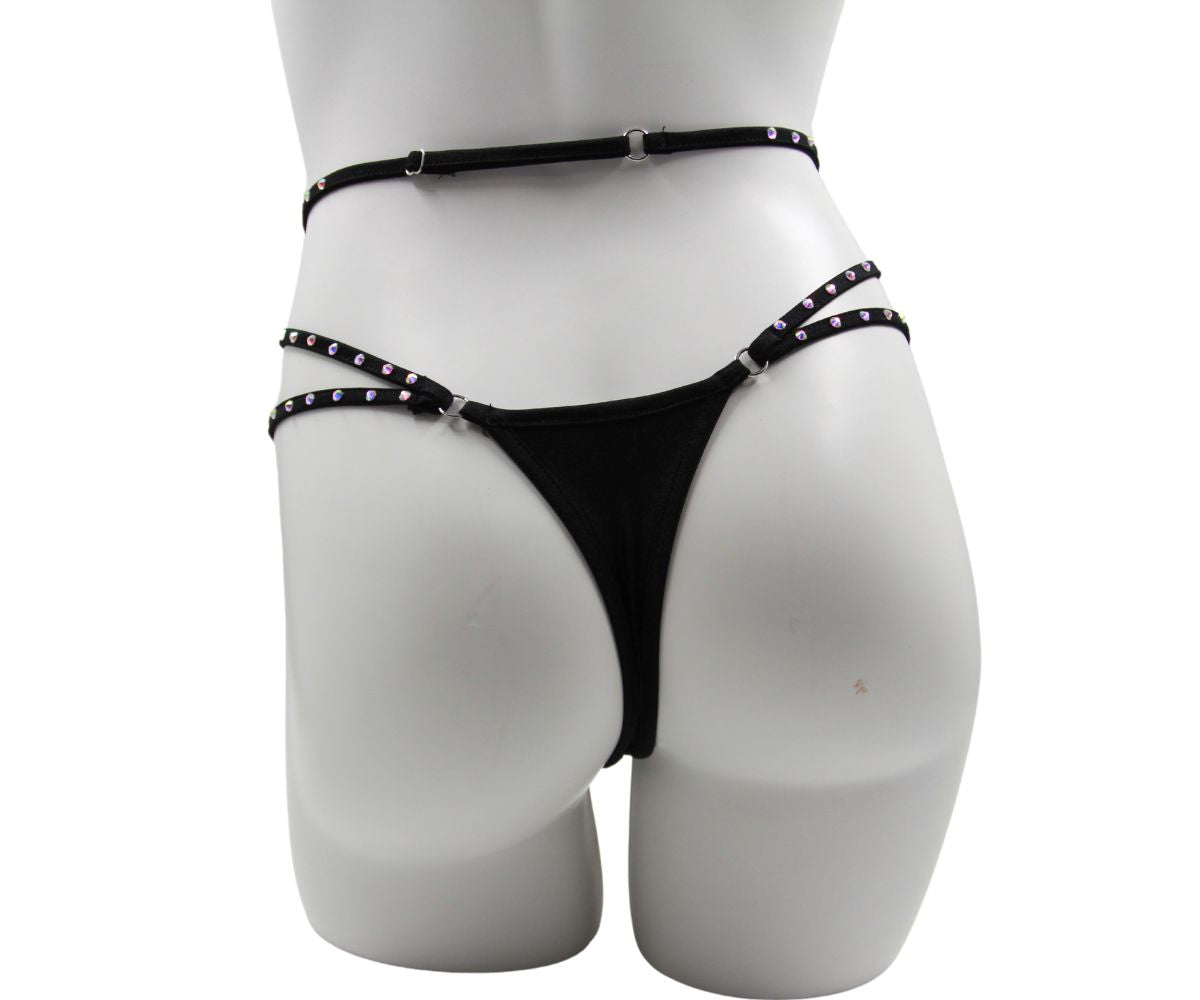 Star Thong With Crystals - EXES LINGERIE Exes Lingerie - Boutique Séduction