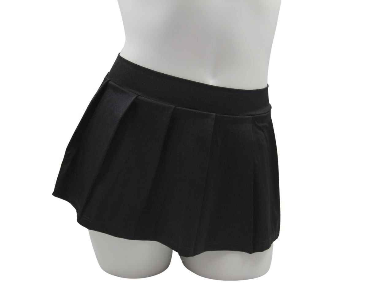 Pleated lycra mini skirt Exes Lingerie - Boutique Séduction