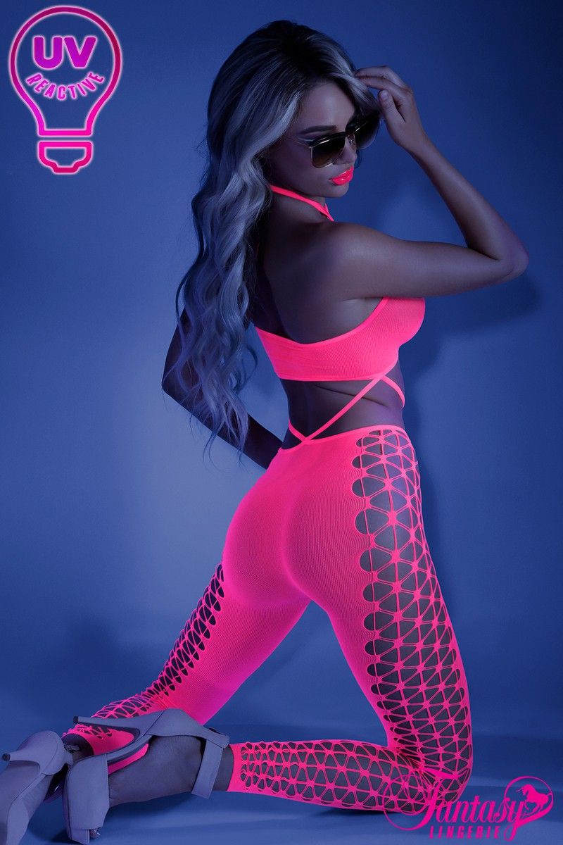 OWN THE NIGHT 2Pc Glow Bodystocking - GLOW Fantasy Lingerie - Boutique Séduction