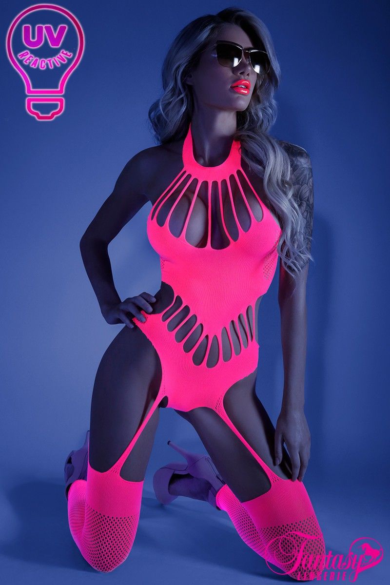 NO PROMISES Footless Teddy Bodystocking - GLOW Fantasy Lingerie - Boutique Séduction