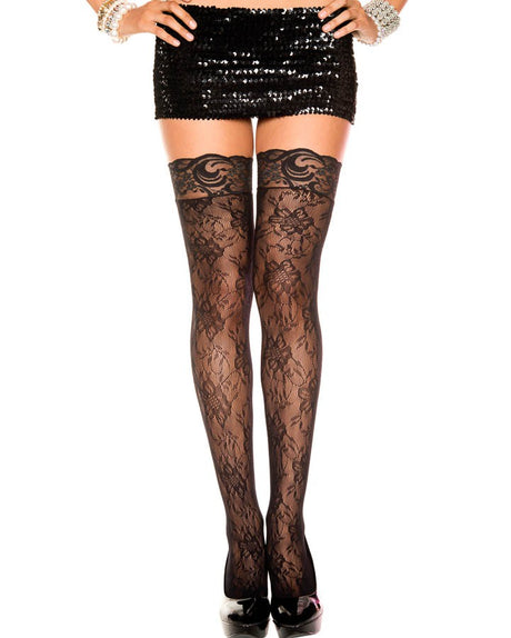 Gardenia lace Thigh highs - Music Legs Music Legs - Boutique Séduction