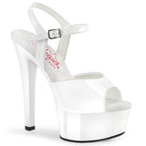 6" (152mm) Heel, 1 3/4" (44mm) Platform ankle strap sandal Pleaser Shoes - Boutique Séduction