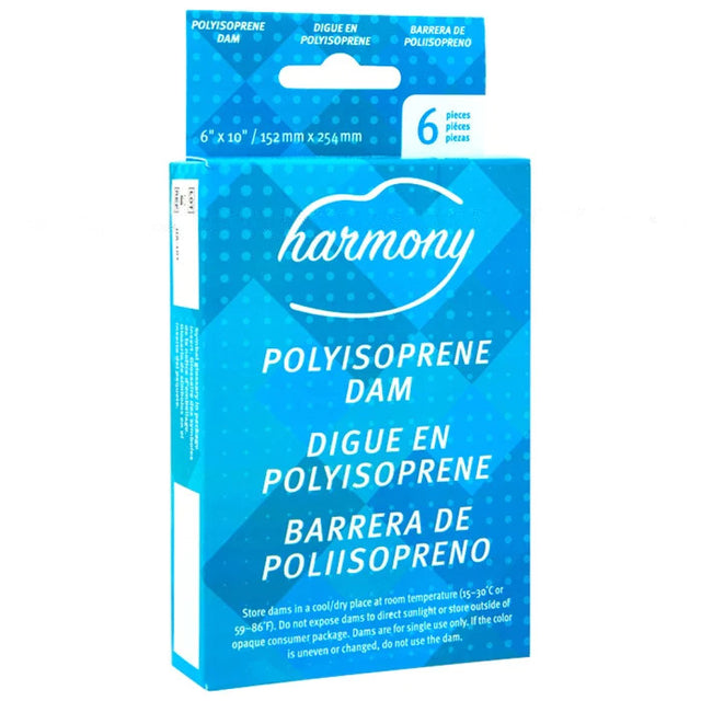 Polyisoprene Dam Oral Condom (6) - HARMONY Harmony - Boutique Séduction