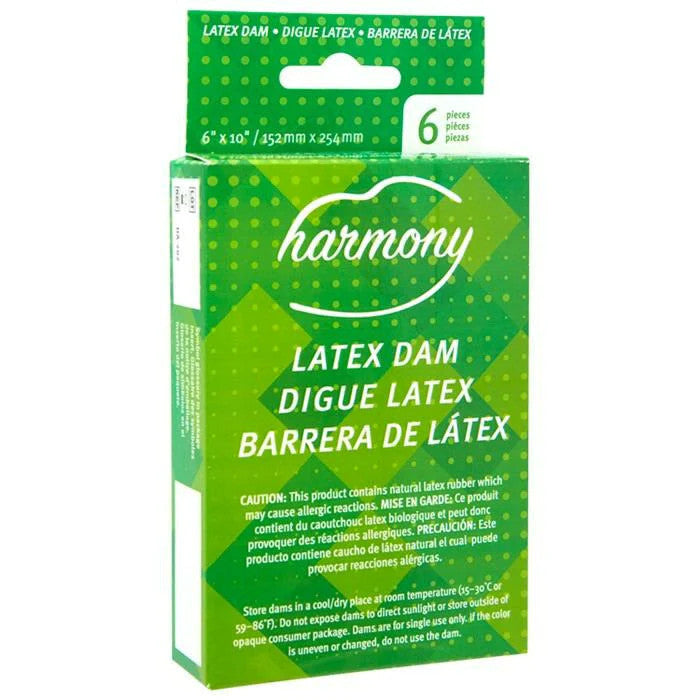 Latex Dam Oral Condom (6) - HARMONY Harmony - Boutique Séduction