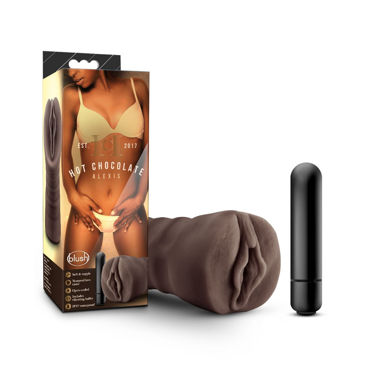 ALEXIS Vibrating Masturbator - HOT CHOCOLATE Hot Chocolate - Boutique Séduction