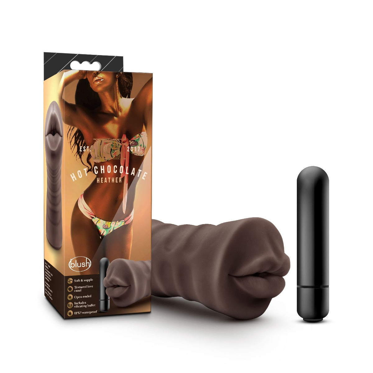 HEATHER Vibrating Masturbator - HOT CHOCOLATE Hot Chocolate - Boutique Séduction