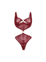 Antonella Crotchless Lace Teddy