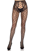 Seline Layered Net Crotchless Tights