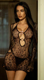 Petals of Seduction Vine Lace Mini Dress