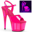 Adore-709UVT Blacklight Reactive Platform Sandals