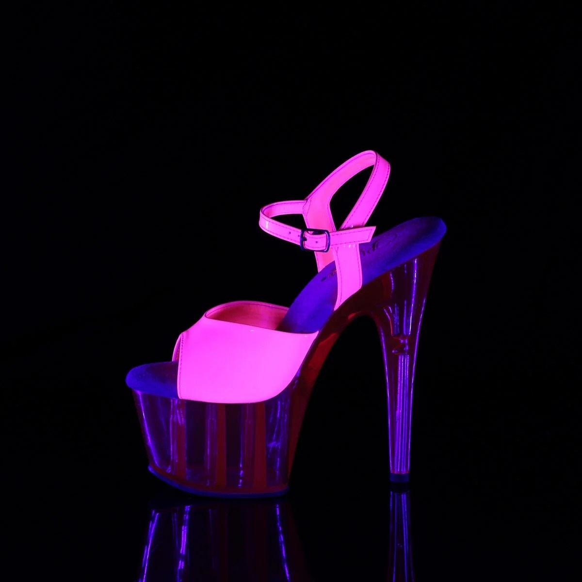 Adore-709UVT Blacklight Reactive Platform Sandals