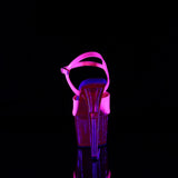 Adore-709UVT Blacklight Reactive Platform Sandals