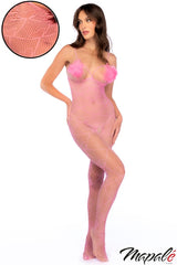 Feather Kiss Fishnet Bodysuit