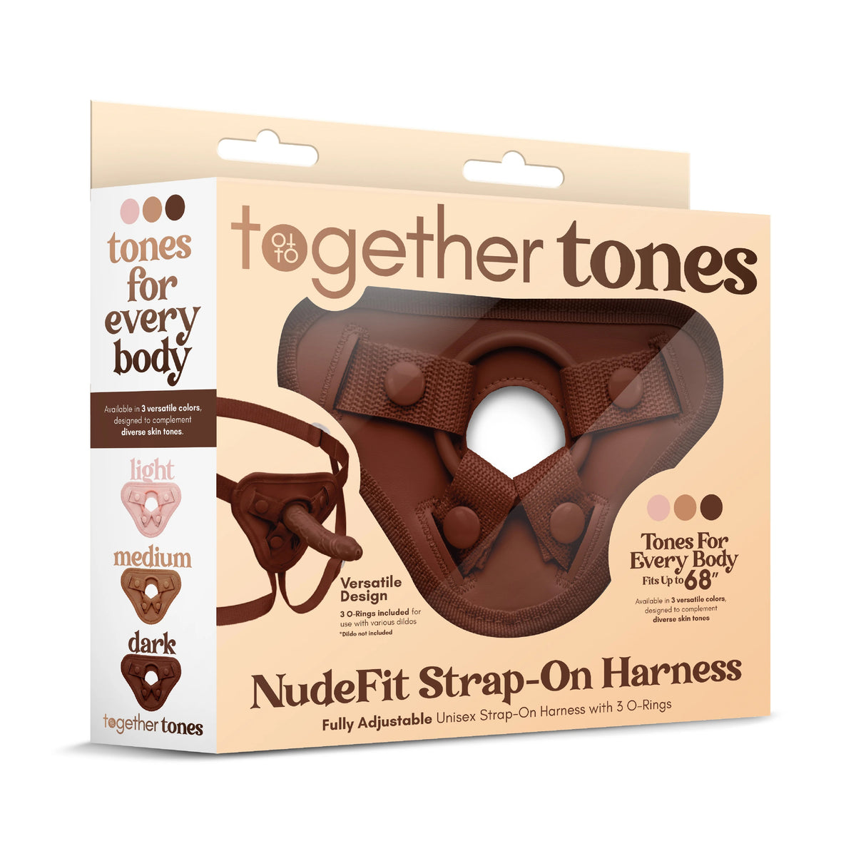 NudeFit Fully Adjustable Unisex Strap-On Harness