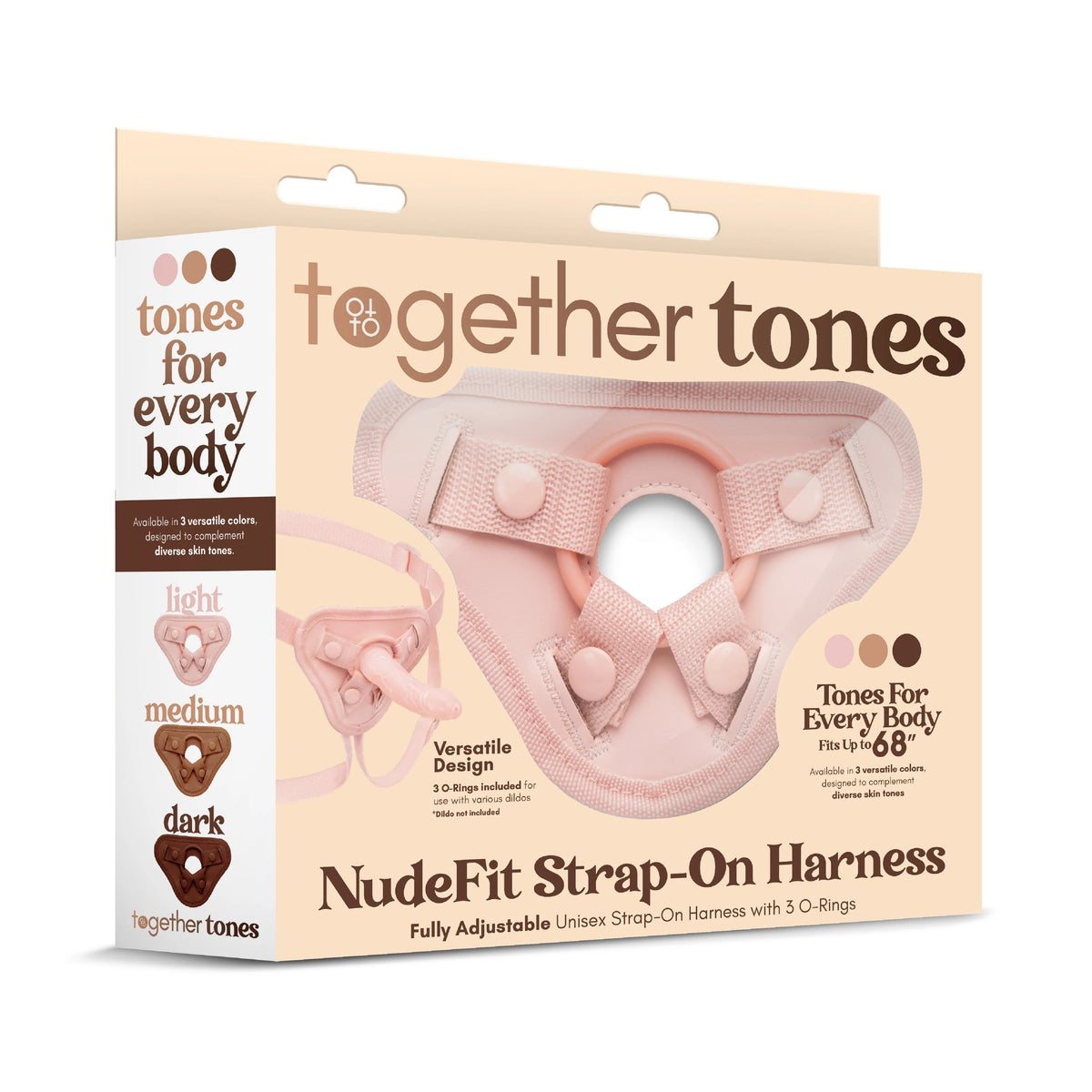 NudeFit Fully Adjustable Unisex Strap-On Harness