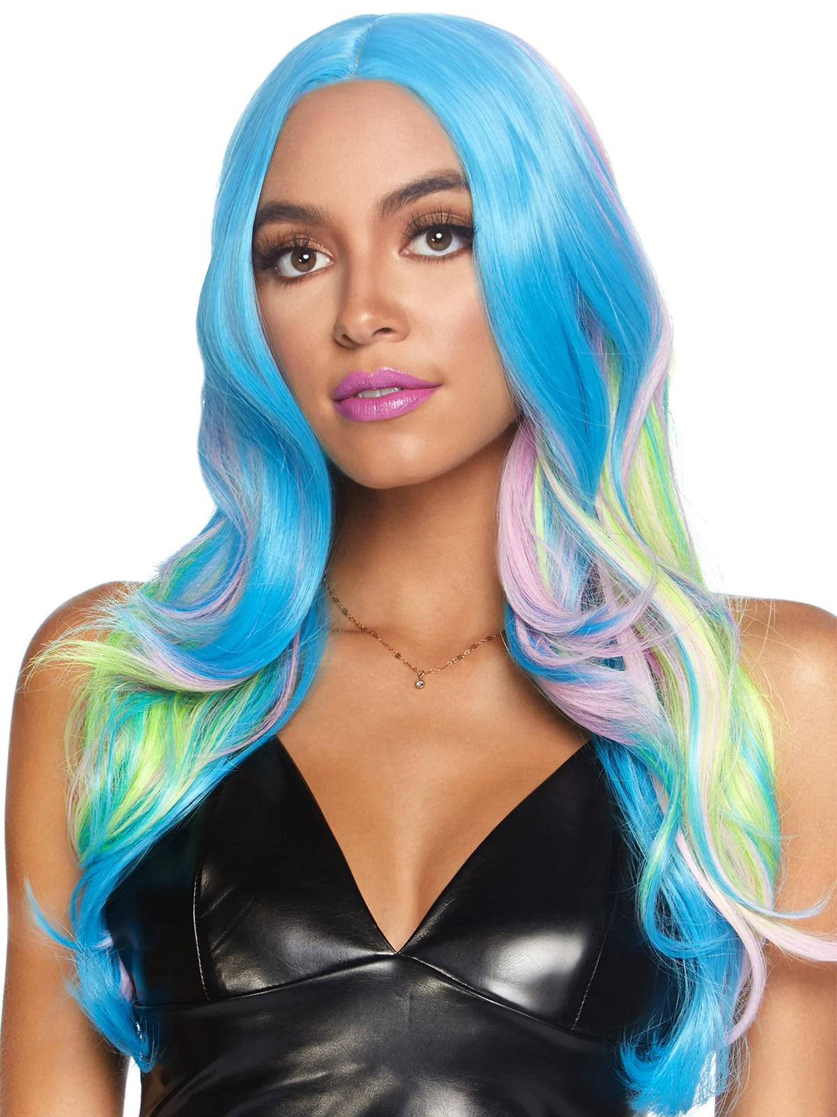 Mystic Hue Multicolour Long Wavy Wig 27"