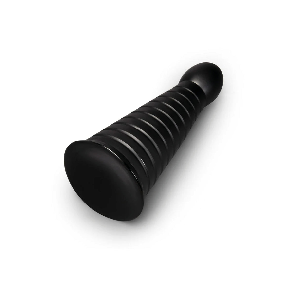 Cone 10-Inch Tapered & Ribbed XXL Dildo with Suction Cup