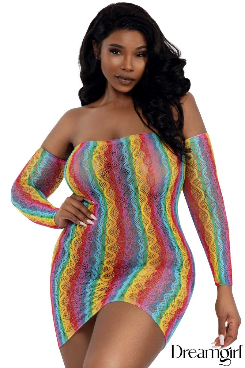 Rainbow Mini with Arm Warmers