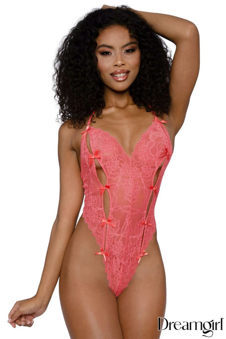 Lace Teddy with Bows