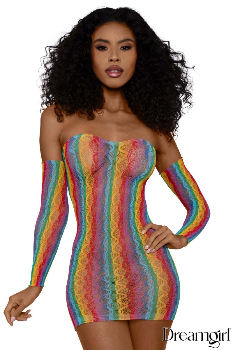 Rainbow Mini with Arm Warmers
