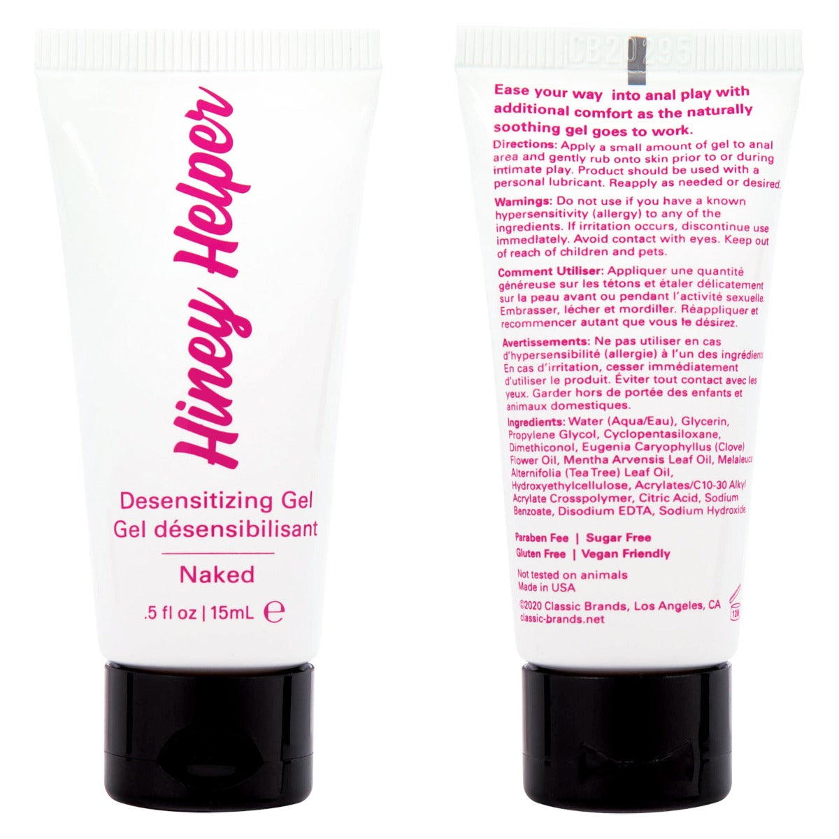 HINEY HELPER Desensitizing Gel - JELIQUE Jelique - Boutique Séduction