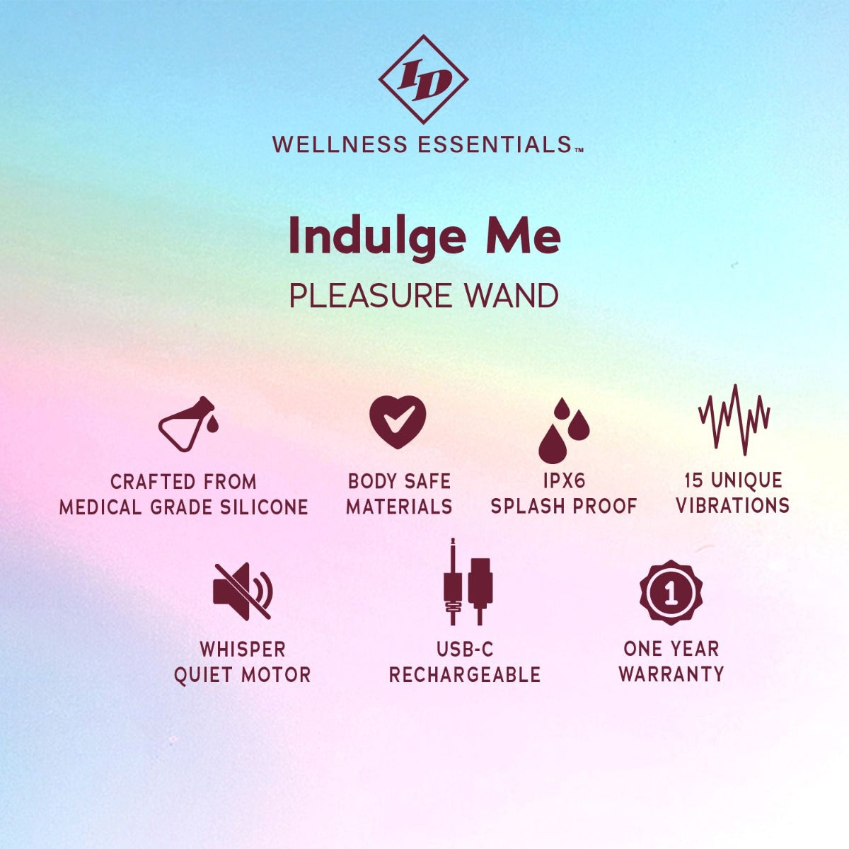 INDULGE ME Pleasure Wand - ID TOYS Wellness Essentials - Boutique Séduction